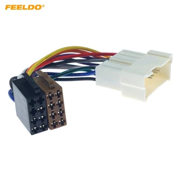 FEELDO Автомобильный стерео аудио преобразование провода штекер адаптер для Hyundai KIA на ISO CD Радио Жгут проводов Оригинальный кабель головных устройств