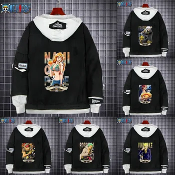 Sabo Nami Luffy One Piece Джинсовая куртка Голени Аниме Fifures Пальто Sudadera Para Hombres Джинсы Капюшон Косплей Костюмы Подарки