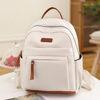 Женская сумка 2023 Лидер продаж Студенческий рюкзак большой емкости Модная однотонная сумка для ноутбука Универсальная сумка через плечо