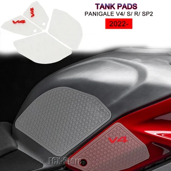 Для Ducati Panigale V4 S R SP2 PANIGALE V4S V4R V4SP2 2022 2023 Мотоцикл Нескользящие боковые наклейки на топливный бак Накладка Резиновая наклейка