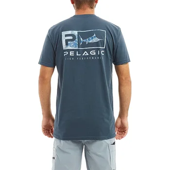 2023 Защита от ультрафиолета Дышащие PELAGIC Рыбацкие рубашки для мужчин Быстросохнущая рыбацкая одежда с коротким рукавом для активного отдыха