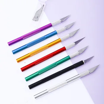 Алюминиевый стержень Цветной нож для резьбы по дереву Многоцветный DIY DIY Мобильный телефон Нож для резьбы по пленке Универсальный нож Резиновый штамп