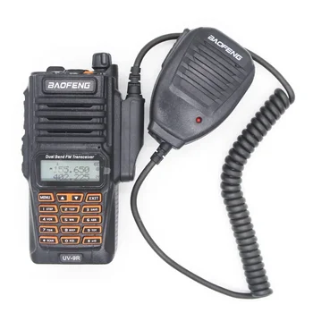 Водонепроницаемый ручной микрофон Динамик Микрофон PTT для радио BAOFENG A58 BF-9700 UV-9R Plus GT-3WP R760 82WP