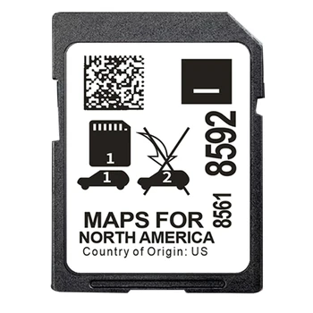 Последняя 2023 г. 8561 8592 Навигационная карта карт для навигационной системы Buick Cadillac Chevrolet GMC 2023 г. Карта Северной Америки Прочная
