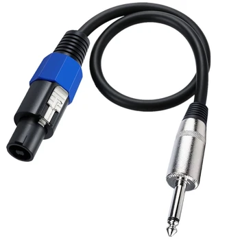 Высококачественный акустический кабель Speakon на кабель TS 1/4 дюйма (6,35 мм) для басовых усилителей и кабинетов Акустическая система Y3ND