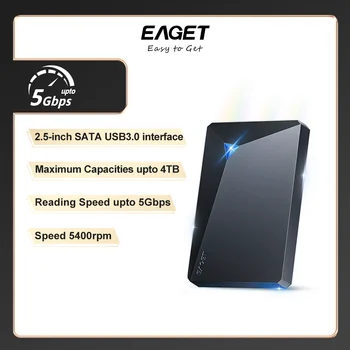EAGET G20 Портативный жесткий диск 5400 об/мин USB 3.0 Жесткий диск 250 ГБ 500 ГБ 1T 2T Внешний механический жесткий диск для ноутбука