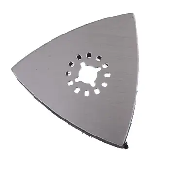 80 мм Треугольная шлифовальная подушка с липучкой Осциллирующие многофункциональные инструменты Металлические ротационные инструменты для большого отверстия, Электроинструмент