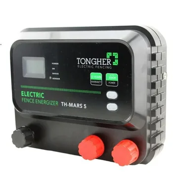 5 Дж электрический энерджайзер для изгороди надежный и мощный для домашнего скота / животных (слон, корова, лошадь, крупный рогатый скот)