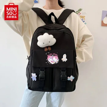 Miniso Hello Kitty Школьный рюкзак большой вместимости для студентов колледжа Дорожные сумки Симпатичный рюкзак Рюкзак для ноутбука