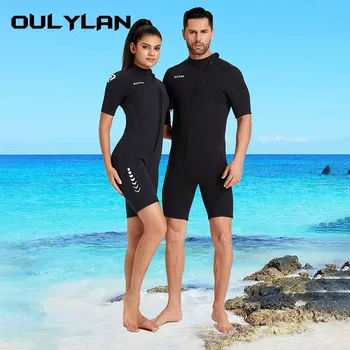 Новый неопреновый гидрокостюм 3 мм, мужской купальник, согревающий акваланг, костюм для подводного плавания, костюм для подводного плавания с коротким рукавом, костюмы для серфинга, снорклинга, женские купальники