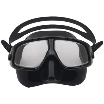 Маска для дайвинга для взрослых Силиконовые очки для фридайвинга Подводная спасательная маска для подводного плавания Водонепроницаемые противотуманные очки для плавания R66E