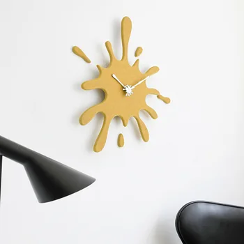 креативные современные настенные часы для спальни зеленого цвета Доска высокой плотности Silent Art Decoration Часы decoración living moderno