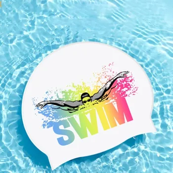  длинные волосы водонепроницаемые эластичные шапочки для купания с буквами шапочки для плавания шапочки для плавания с буквами эластичная шапка для дайвинга силиконовая шапочка для плавания