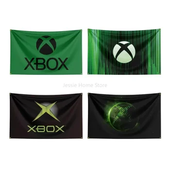 XBOX Игровой флаг Полиэстер Цифровая печать Декор Баннер