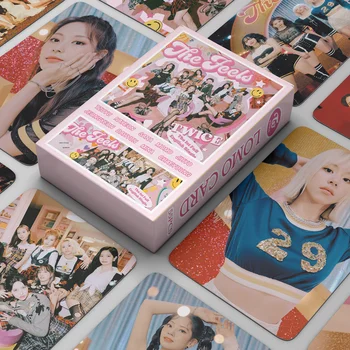 55pcs/комплект KPOP TWICE Фотокарточка Новый альбом The Feels Высококачественные HD фотокарты K-pop TWICE Карты
