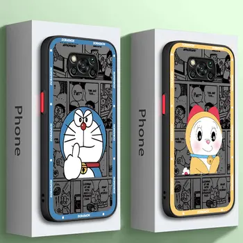 Матовый чехол для Xiaomi Mi Poco X3 NFC 13 Pro 12T 10C 12 M3 C40 11 Lite X5Pro Полупрозрачный телефон Cas D-Doraemons Comic Tinkerbell