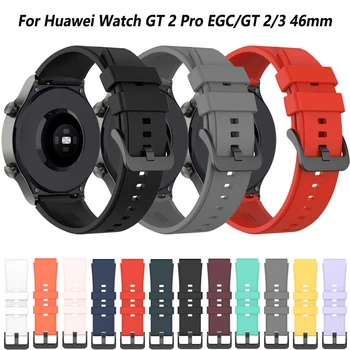 Заменить силиконовые ремешки 22 мм для часов Huawei Watch GT 2 GT 3 Pro 46 мм ремешки для смарт-часов Huawei GT2E/Watch 3 Pro