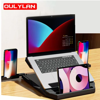 Oulylan Подставка для ноутбука Поддержка ноутбука на столе Регулируемый и складной держатель для планшета Аксессуары для ноутбуков