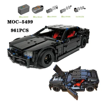 Classic MOC-5499 Супер Спортивный Автомобиль Высокая сложность Сборка Строительные блоки Детали 961 шт. Взрослые и детские игрушки Подарок на день рождения