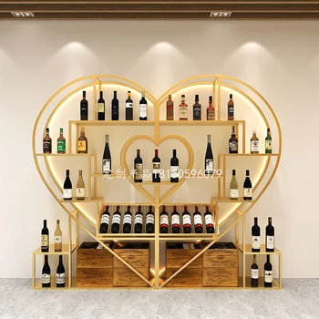 современный роскошный держатель для вина Combi Gold Вертикальный бар Органайзер для хранения Винная стойка Гостиная Porta Bottiglie Vino Bar Decoration
