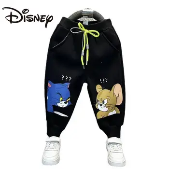 2023 Disney Cartoon Boy Брюки Осенние и зимние брюки Спортивные брюки весной и осенью Хлопковые брюки для отдыха Tide