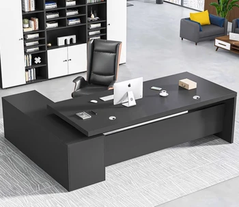 Комбинация офисных столов минималистична, менеджер по современной мебели отвечает за столы, а президент отвечает за столы большого класса