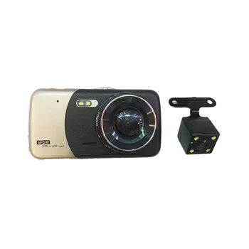 Автомобильный видеорегистратор 4-дюймовый автомобильный видеорегистратор с двойным объективом Видеорегистратор Видеорегистратор Full HD 1080P Видеорегистратор ночного видения Видеорегистратор