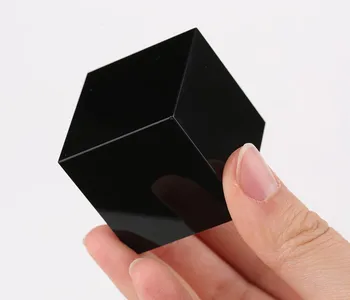 завод производит индивидуальный ручной резьбой натуральный черный обсидиан кварц пустой хрустальный куб