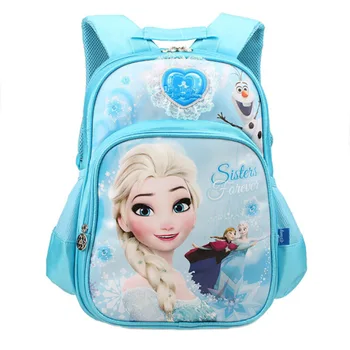 Disney подлинная новая детская школьная сумка мультфильм принцесса замороженный аниме рюкзак нескользящая водонепроницаемая сумка для студентов