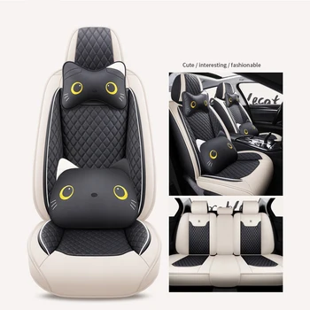Чехлы на сиденья автомобилей Чехлы на сиденья автомобилей в мультяшном стиле Есть подголовники и подушки, соответствующие дизайну
