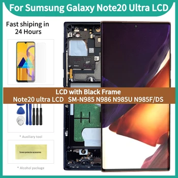 AMOLED ЖК-экран для Samsung Galaxy Note 20 ultra, sm-n985, n985f, n986, сенсорный экран, дигитайзер в сборе