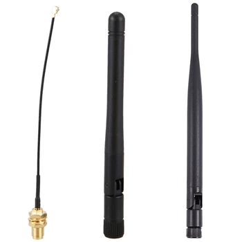 1 шт. 868 МГц 7Dbi RP-SMA Беспроводная антенна Wi-Fi с высоким коэффициентом усиления и 1 шт. Антенна 433 МГц 5Dbi GSM RP-SMA Plug Lorawan Antenna