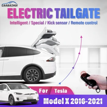  Электрическая передняя задняя дверь автомобиля Модифицированный автоматический подъем Багажник с электроприводом Электрическая всасывающая дверь для Tesla Model X 2016-2021