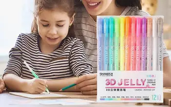 Гелевые ручки для раскрашивания Детские гелевые ручки Цветные гелевые ручки Быстросохнущие чернила для книжек-раскрасок Рисование Рисование усваивается легче