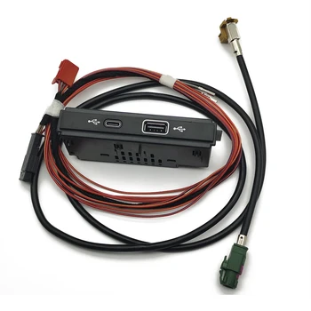  Быстрая автомобильная розетка 12 В / 24 В USB-розетка для зарядки Адаптер питания QC3.0 PD Тип для VW Touran Tiguan L Passat 2020 Аксессуары