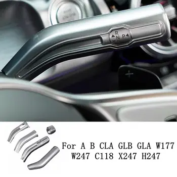 Для Mercedes Benz A B CLA GLB GLA Class W177 V177 W247 C118 W118 X247 Авто Рычаг переключения передач Стержень стеклоочистителя Крышка Отделка Рамка