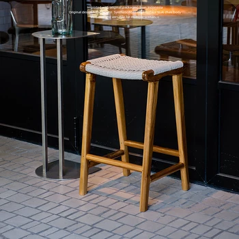 Маникюр Высокие барные стулья Акцент Скандинавские высокие американские кухонные барные стулья Компьютерные cadeiras de jantar дизайнерская мебель fg16