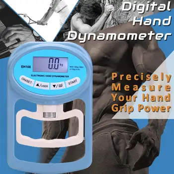 Портативный цифровой ручной динамометр Измерение силы захвата Измеритель захвата Автоматический подсчет захвата Мощность ручного электронного H0W1