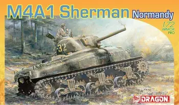 DRAGON 7273 1/72 M4A1 Sherman, Нормандия 1944 с новым набором моделей оснастки