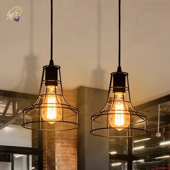 LED Скандинавские подвесные светильники Внутреннее освещение Подвесной светильник Украшение комнаты для гостиной Спальня Ретро Лофт Бар Промышленная лампа