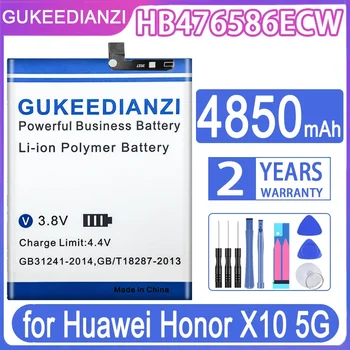 GUKEEDIANZI Сменный аккумулятор HB476586ECW 4850 мАч для Huawei Honor X10 5G HonorX10 5G