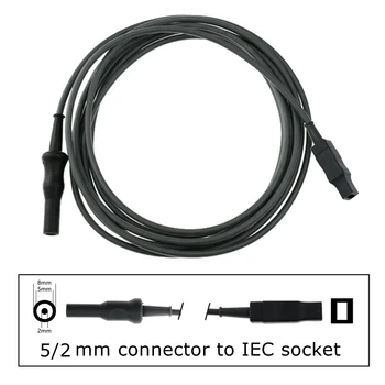ESU-008A Многоразовый монопольный кабель щипцов Разъем 5/2 мм к розетке IEC Униполярный соединительный кабель Лапароскопический кабель для пинцет