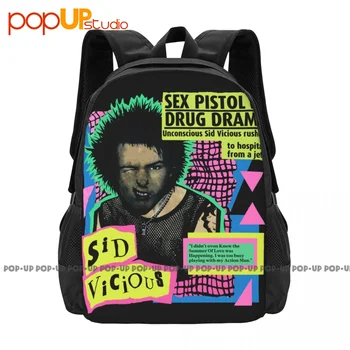 Sid Viciuos Sex Pistols Панк-рок-тур Концертный рюкзак Большая емкость Печать Плавание Экологически чистые сумки для путешествий