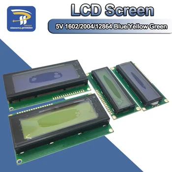  Модуль платы ЖК-дисплея 1602 2004 12864 PCF8574T PCF8574 Интерфейс IIC / I2C Adapte Plate 5V Синий/желто-зеленый экран для Arduino