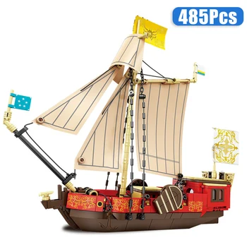 креативный классический парусник парусная лодка строительные блоки судна MOC Пиратский корабль Шхуна Сборка кирпичей Игрушки Дети Взрослые Подарки
