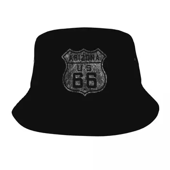 America Route 66 Буквы Шляпы-ведра для женщин Летние путешествия Шляпа от солнца Стильная защита от ультрафиолета для отпуска Рыбацкие кепки Шляпа Боба