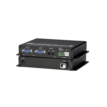 VGA USB аудиосигнал оптического приемопередатчика HD видео по оптоволокну Удлинитель 20 км Поддержка видеонаблюдения 1080P