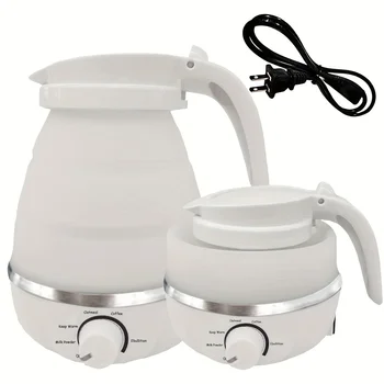  Складной и портативный чайник Водонагреватель 0,6 л 600 Вт Электрический чайник для путешествий и дома Чайник Чайник Силикагель