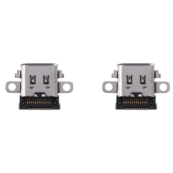 2X Зарядный порт Type-C Разъем зарядного устройства Разъем Замена Ремонтная деталь для консоли Nintendo Switch NS 2017