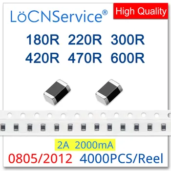 LoCNService 0805/2012 100 МГц 4000PCS 2A Многослойные чип ферритовые бусины 180R 220R 300R 420R 470R 600R 25% Высокое качество 2000 мА